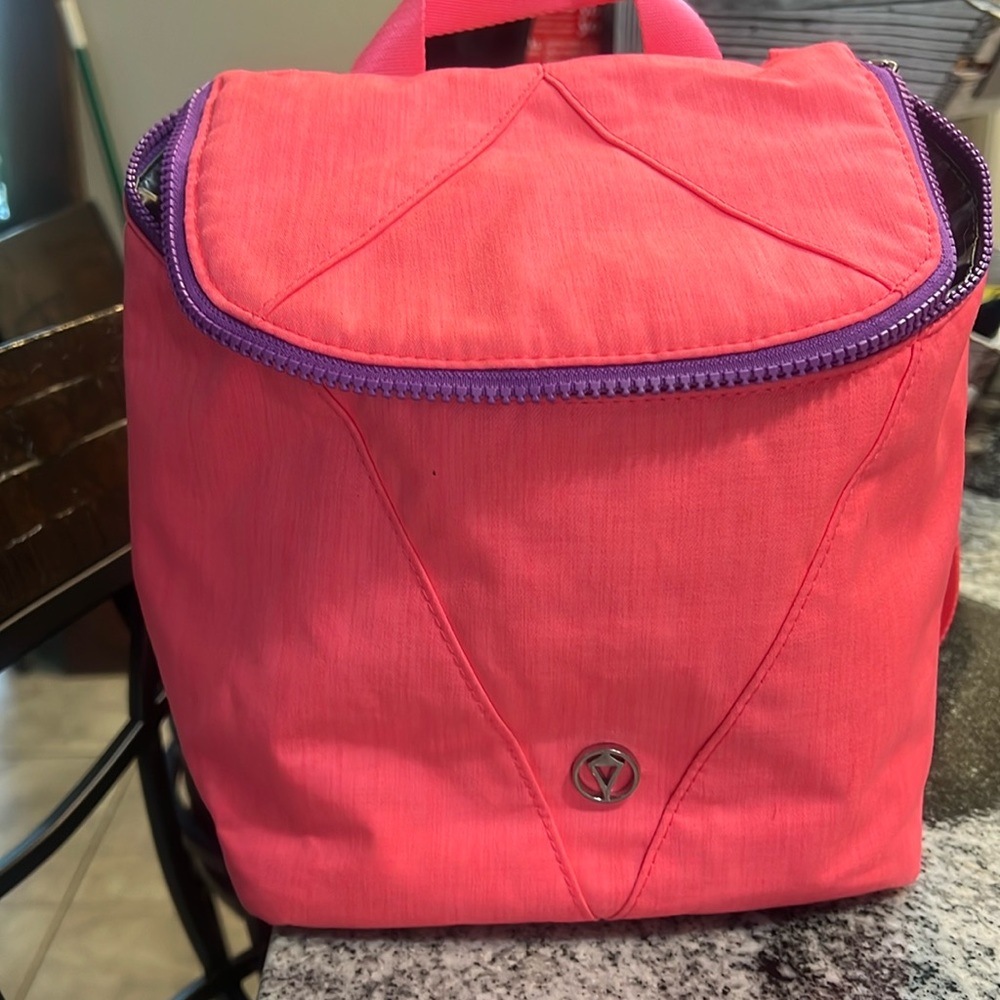 Ivivva lunch bag, neon orange/pink